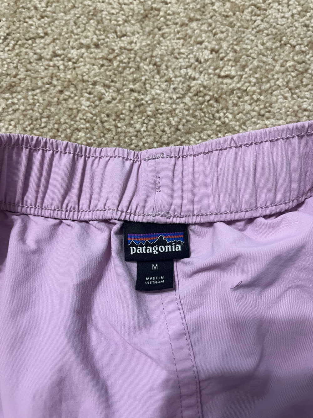 Patagonia Women's Light Purple Athletic Shorts - Picture 3 of 3